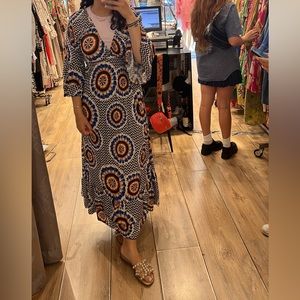 Tie-dye Smocked maxi dress size medium